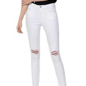 Flying Monkey White Ankle Jeans